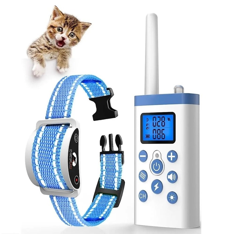 PaiPaitek Cat Training Collar With Remote Anti Meow Cat Collar For Behavior Training 8