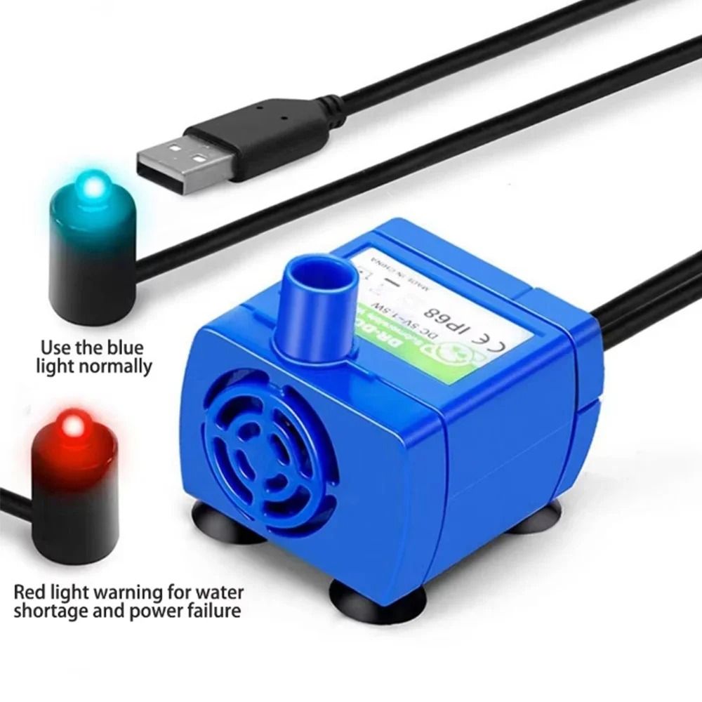 USB Pet Fountain Replacement Pump For Cat Dog Water Dispensers 3