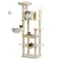Heavy Duty Large Cat Tree Tower With Jumbo Hammock Scratching Posts 9