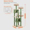 MultiLevel Cat Tree Tower With Hammock Condo Scratching Posts 9