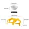 Elevated Ceramic Double Cat Bowl Set With Slanted Feeding Design 4