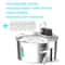 7L Wireless Stainless Steel Pet Water Fountain With Rechargeable Battery 7