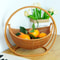 Indoor Hanging Cat Hammock Bed With Rattan Style Basket Cozy Cushion 4