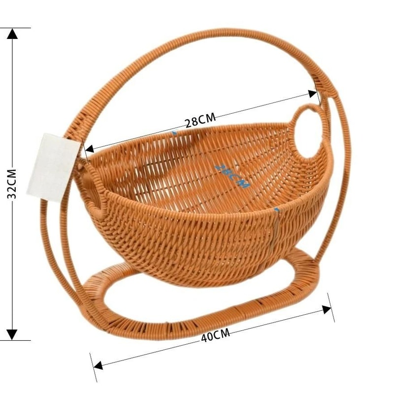 Indoor Hanging Cat Hammock Bed With Rattan Style Basket Cozy Cushion 7