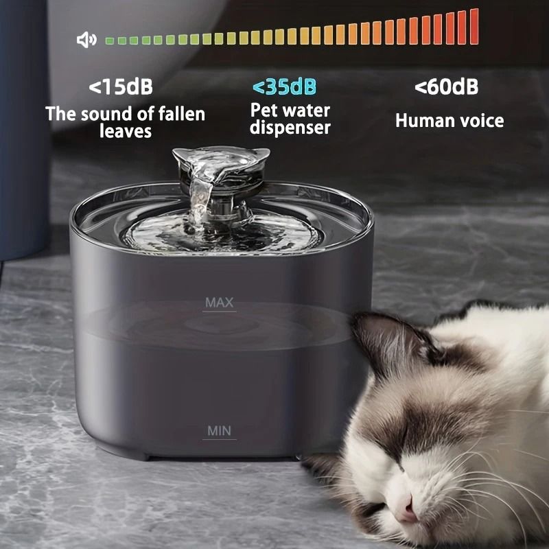 22L Intelligent Cat Water Fountain With UltraQuiet Pump Filter System 0