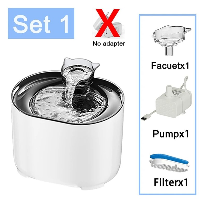 22L Intelligent Cat Water Fountain With UltraQuiet Pump Filter System 9