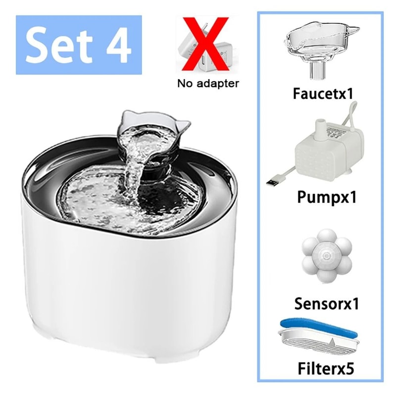 22L Intelligent Cat Water Fountain With UltraQuiet Pump Filter System 11