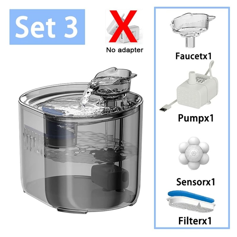 22L Intelligent Cat Water Fountain With UltraQuiet Pump Filter System 13