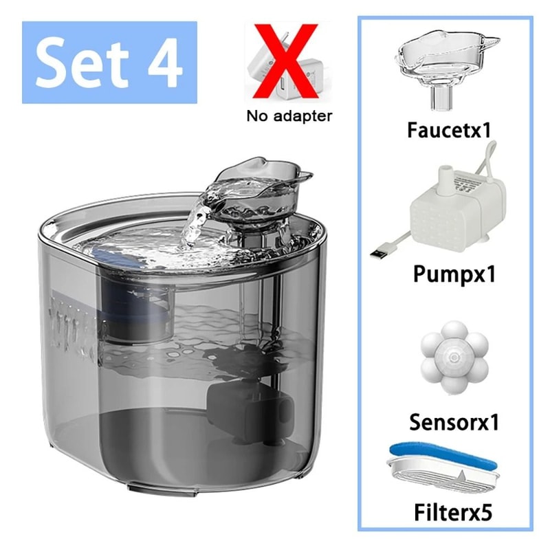 22L Intelligent Cat Water Fountain With UltraQuiet Pump Filter System 14