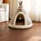 SelfWarming Plush Cat Tent Bed With Removable Washable Cover 1