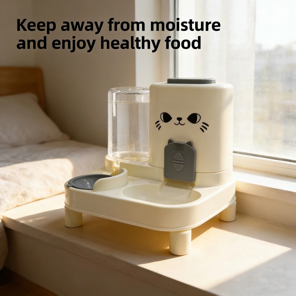 2in1 Automatic Gravity Pet Feeder Water Dispenser For Cats Dogs 2