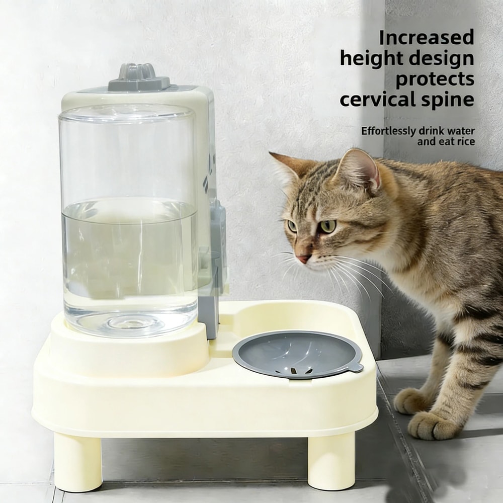 2in1 Automatic Gravity Pet Feeder Water Dispenser For Cats Dogs 3