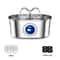 108oz Stainless Steel Cat Water Fountain With LED Light Silent Pump 7