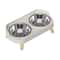 Elevated Stainless Steel Dual Pet Bowl With Anti Slip Neck Protection Design 9