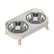 Elevated Stainless Steel Dual Pet Bowl With Anti Slip Neck Protection Design 9