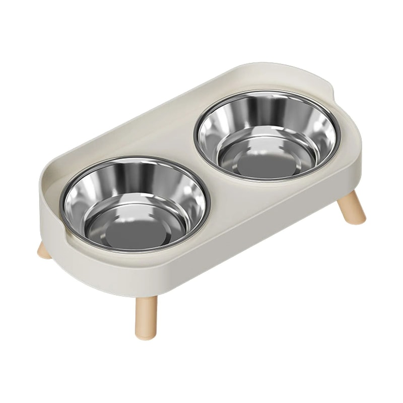 Elevated Stainless Steel Dual Pet Bowl With Anti Slip Neck Protection Design 9