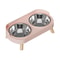 Elevated Stainless Steel Dual Pet Bowl With Anti Slip Neck Protection Design 10