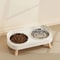 Elevated Stainless Steel Dual Pet Bowl With Anti Slip Neck Protection Design 1