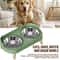 Elevated Stainless Steel Dual Pet Bowl With Anti Slip Neck Protection Design 2