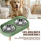 Elevated Stainless Steel Dual Pet Bowl With Anti Slip Neck Protection Design 2