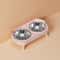 Elevated Stainless Steel Dual Pet Bowl With Anti Slip Neck Protection Design 5