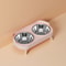 Elevated Stainless Steel Dual Pet Bowl With Anti Slip Neck Protection Design 5