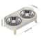 Elevated Stainless Steel Dual Pet Bowl With Anti Slip Neck Protection Design 6