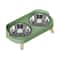 Elevated Stainless Steel Dual Pet Bowl With Anti Slip Neck Protection Design 7