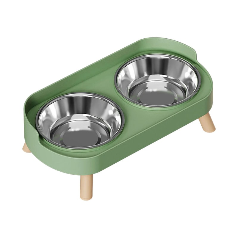 Elevated Stainless Steel Dual Pet Bowl With Anti Slip Neck Protection Design 7