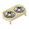Elevated Stainless Steel Dual Pet Bowl With Anti Slip Neck Protection Design 8