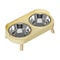 Elevated Stainless Steel Dual Pet Bowl With Anti Slip Neck Protection Design 8