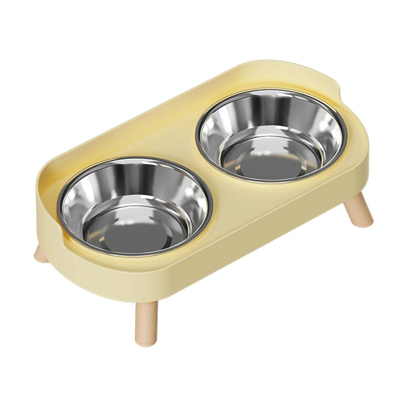 Elevated Stainless Steel Dual Pet Bowl With Anti Slip Neck Protection Design 8