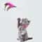 Interactive Feather Cat Collar Toy With Bell Self Entertainment Teaser For Indoor Cats 1