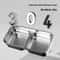Stainless Steel Double Pet Food Water Bowl Set 1