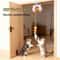 Smart Hanging Door Feather Cat Toy With Auto Swing Ropes 1