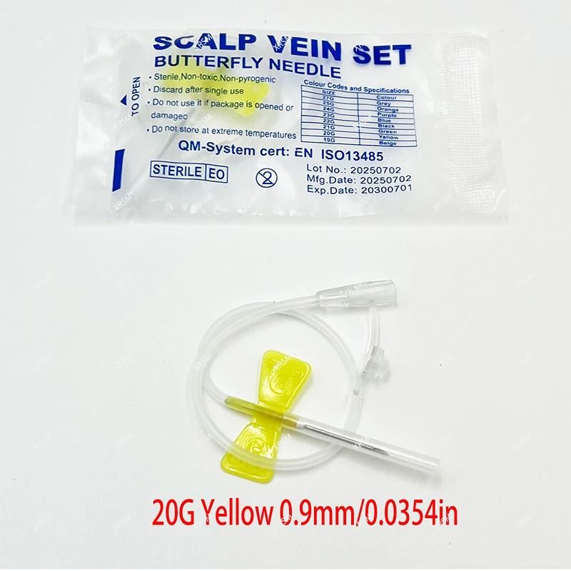 Veterinary Pet Butterfly Infusion Needle Set For Safe IV Fluid Delivery 4