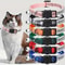 Personalized Plaid Breakaway Cat Collar With Bell ID Tag 0