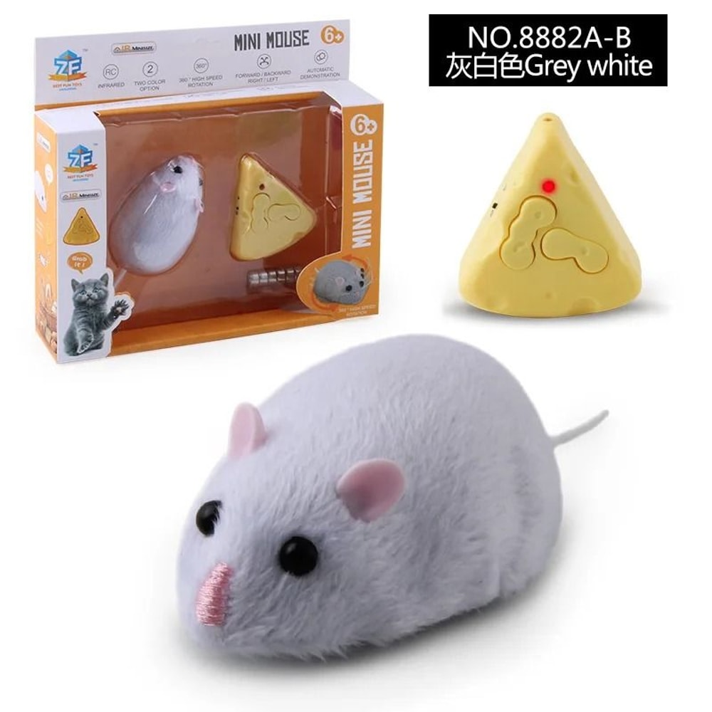Infrared Remote Control RC Mouse Cat Toy For Interactive Indoor Play 6