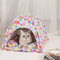 Cozy Plush Pet Tent Bed For Cats Small Dogs 8