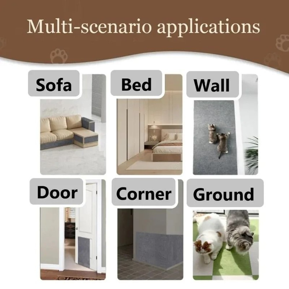Self Adhesive Cat Scratch Protector Mat For Sofa Walls Furniture 5