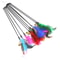 5Piece Interactive Feather Wand Cat Toy Set With Bells 0