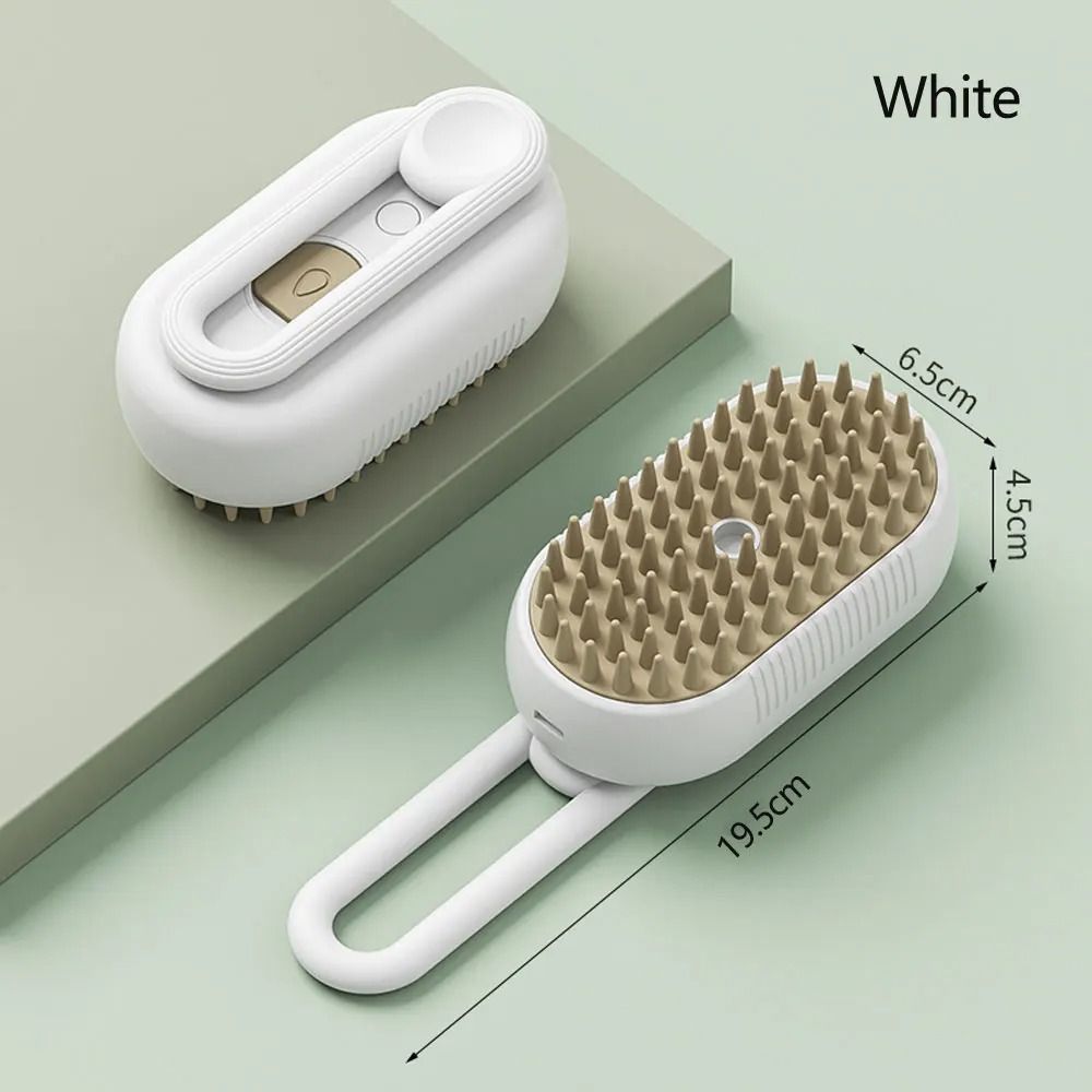 Rechargeable 3in1 Steam Cat Grooming Brush For Dogs Cats 7