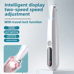 waterproof pet paw trimmer for dogs & cats | quiet electric foot hair clipper & grooming shaver