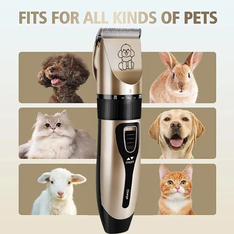 Professional Pet Grooming Clipper Set For Dogs Cats Rabbits Quiet Cordless Hair Trimmer Kit 1