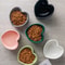 Elevated Slanted Ceramic Cat Bowl With Stand AntiTip Neck Protection Feeding Dish For Cats Small 4