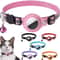 Reflective AirTag Cat Collar With Protective GPS Holder Bell Adjustable Anti Lost Pet Collar 1
