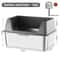 Large Stainless Steel Cat Litter Box With Lid Scoop High Side Leakproof Non Stick Litter Tray 7