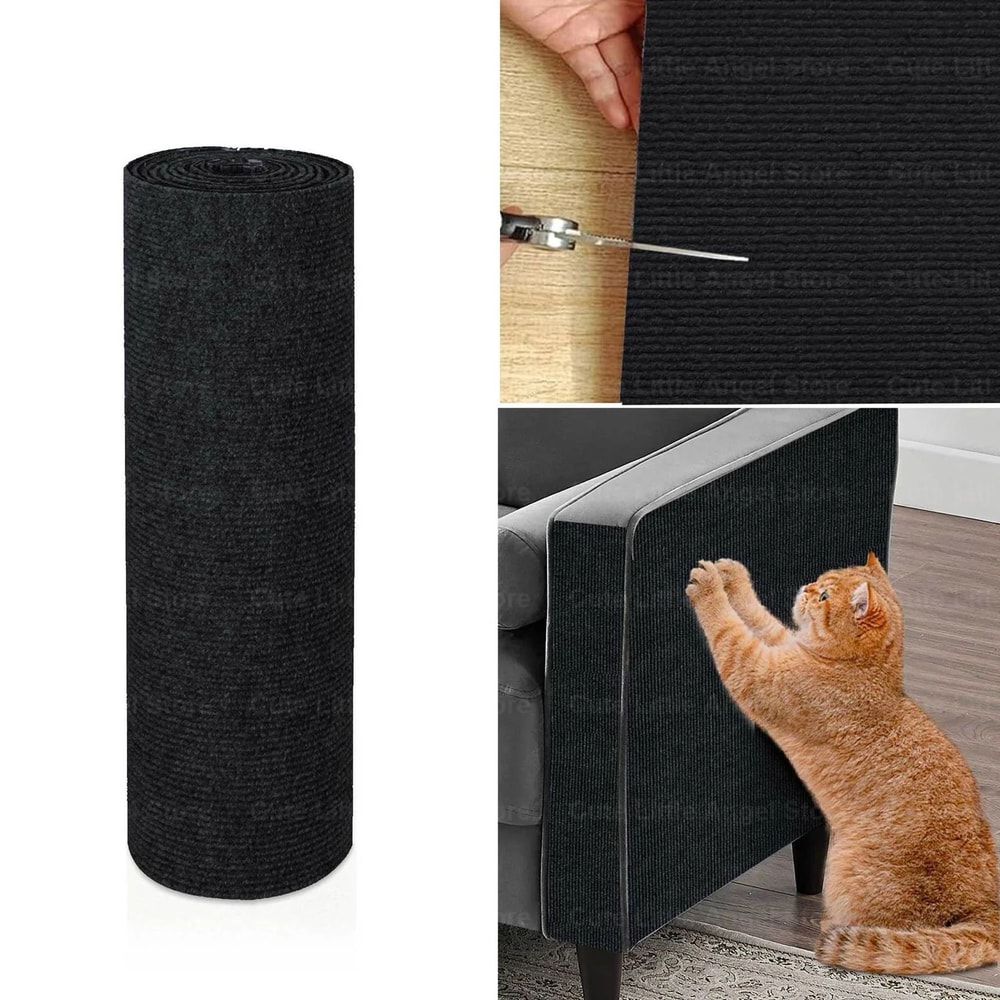 Large Self Adhesive Cat Scratch Mat For Sofa Protection Trimmable Anti Scratch Furniture Guard 11