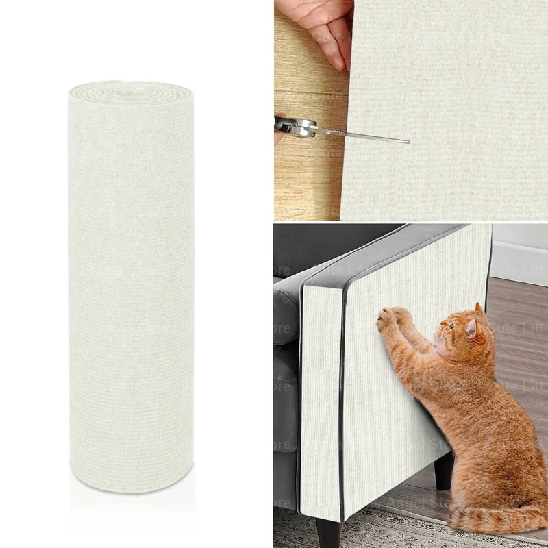 Large Self Adhesive Cat Scratch Mat For Sofa Protection Trimmable Anti Scratch Furniture Guard 13