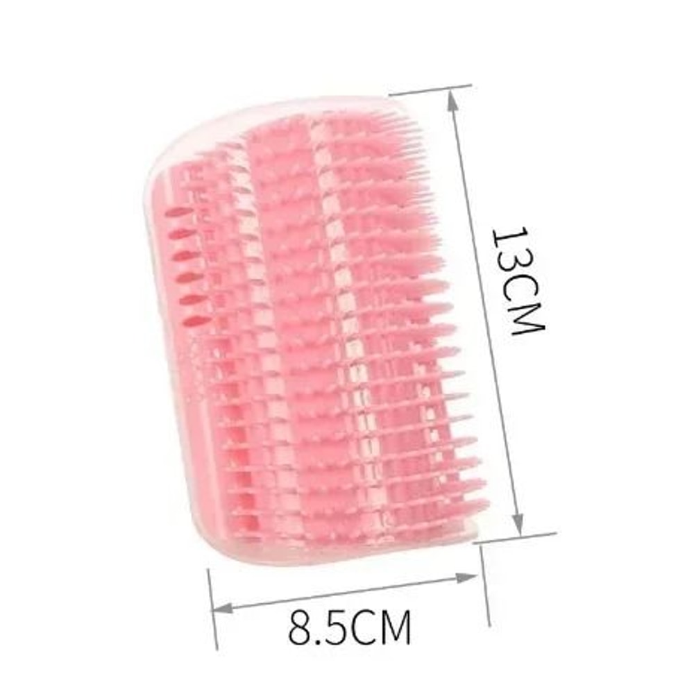 Wall Mounted Cat Corner Scratcher With Catnip Self Grooming Brush Interactive Cat Scratch Massag 11